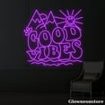 thumbnail image 3 of Glowneon Good Vibes Neon Sign, Good Vibes Neon Sign, Mountain Led Light, Beach Neon Light, 3 of 5