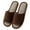 Coffee, variant on Daznico Unisex Linen Slippers - Summer Thick Sole Non- Indoor House Shoes, Breathable Comfort for Men & Women,Color:Brown,Size:5.5