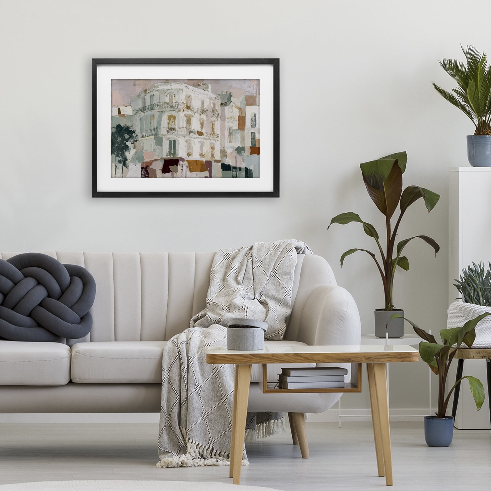 Stupell Industries Barcelona Street Corner Black Framed Print Under Glass, design by Chromatic Storm Studio