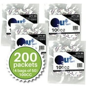 100cc O2 Out Oxygen Absorbers, 200 Pack (4 Packs of 50), FoodVacBags Oxygen Absorbers