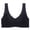 Black, variant on Thin Seamless Latex Bra for Large with Top Support Side Retraction and Vest Style Design