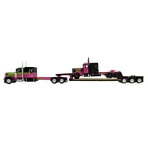 First Gear DCP 1/64 Peterbilt 389 Semi Fontaine Renegade LXT40 Lowboy & Peterbilt 359 Load, Loewen Farms 60-2139