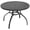 Round Black Slat Top, variant on Nuu Garden Outdoor 37” Dining Table, Square Metal Dining Table with Umbrella Hole, Patio Dining Table with Powder-Coated Frame and Slatted Tabletop, for Garden, Backyard and Balcony, Black