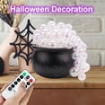 thumbnail image 5 of Halloween Decoration Indoor - DIY Bubbling Witch Cauldron Set with Twinkling Lights - Remote-Controlled Vintage Decor for Halloween Party (1pc 10x10x6.5 inch), 5 of 10