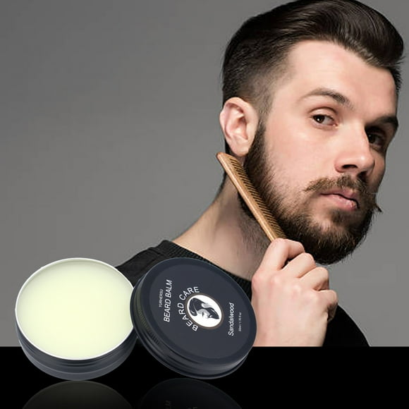 pstuiky Beard Care Sandalwood Beard Balm After Shave Care Moisturizing Nourishing Beard Repair Cream Styling Beard Balm 50ml Sale