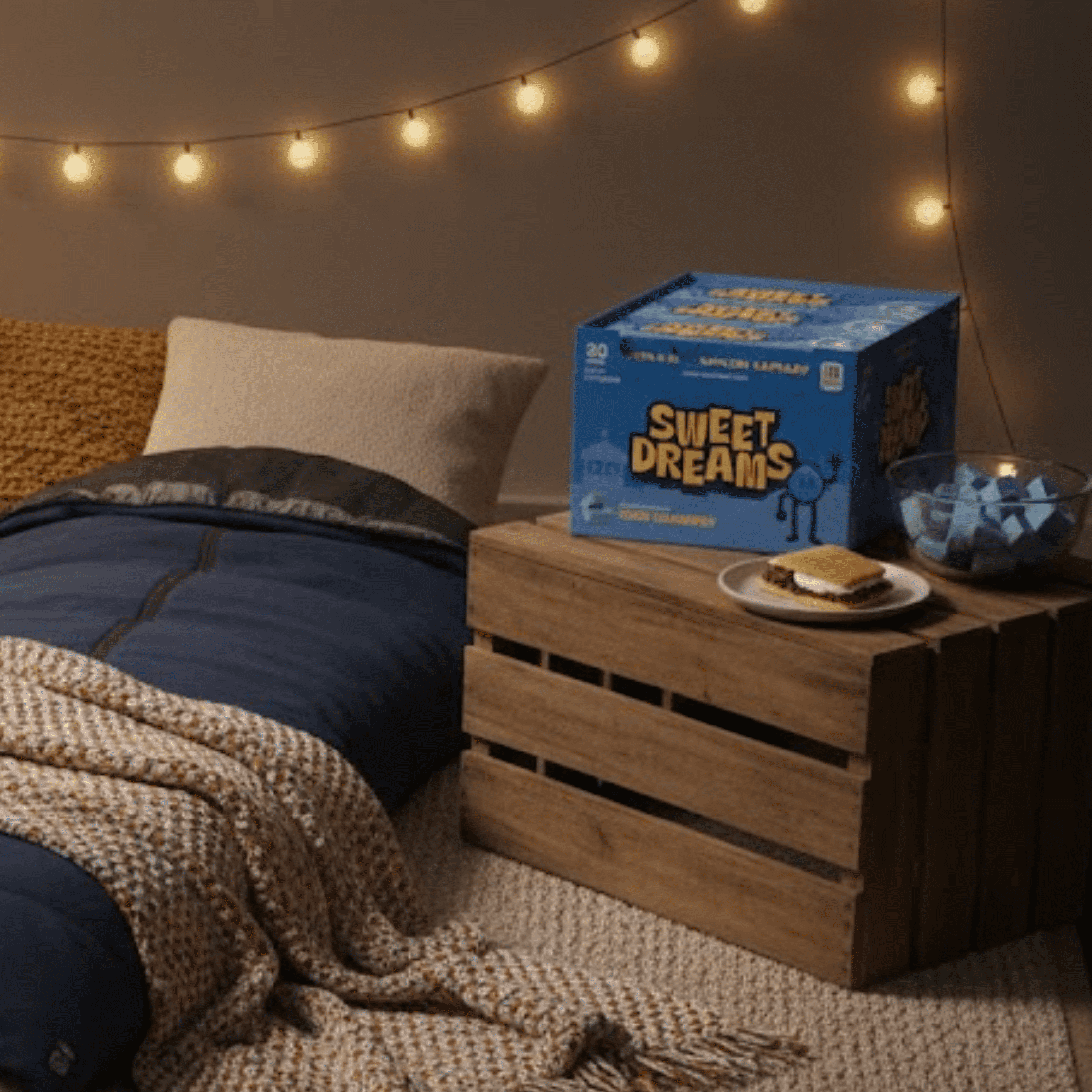 Sweet Dreams Soft Center-Filled Sour Blueberry Candy - 4 Boxes, 80 Sticks, 640 Pieces - Gluten-Free Blue Berry Candy - Bulk Candy Sticks for Kids and Adults