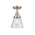 thumbnail image 1 of Innovations Lighting - Cone - 6.25 Inch 3.5W 1 LED Flush Mount  Brushed Satin, 1 of 1