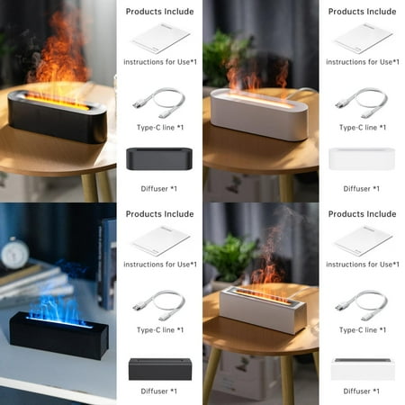 

7 Colorful Flame Diffuser 150ml USB Air Humidifier Aromatherapy Essential Oil Diffuser Fragrance diffuser Bedroom