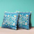 thumbnail image 3 of Amrita Sen Designs  16 x 16 in. Pond Peacock Broadcloth Indoor & Outdoor Blown & Closed Pillow - Blue, Gold & Green, 3 of 8