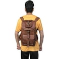 thumbnail image 5 of 24'' Genuine Leather Vintage Handmade Casual Day-pack Cross body Messenger Laptop Backpack Travel Rucksack, 5 of 5