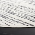 thumbnail image 3 of SAFAVIEH Alamo Olga Stripe Area Rug, Charcoal/Ivory, 6'7" x 6'7" Round, 3 of 5