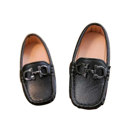 

Fangasis Unisex Loafers Comfort Flats Square Toe Moccasins Girls Boat Shoe Daily Lightweight Slip On Loafer Black 6.5C