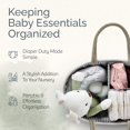 thumbnail image 2 of Organizador de pañales KiddyCare tejido, grande, gris, para bebé, 2 of 6