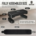 thumbnail image 3 of SAKAE Aerobic Step Platform Set with Waist Trimmer & Measuring Tape, Exercise Steppers for Home Gym Exercise Fitness, Adjustable Height 2 Level Risers Workout Step Platform Trainer, Black, 3 of 9