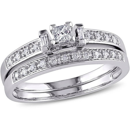 10Kt White Gold Wedding Sets Images