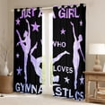 thumbnail image 2 of Castle Fairy Gymnastics Dance Blackout Curtains Set of 2 (52x84 Each) for Girls Female Women,Dreamy Princess Window Curtains,Gradient Bling Glitter Curtains and Drapes,Ultra Soft Home Decor, 2 of 6