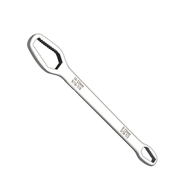 Llave de anillo de trinquete reversible de 8-22 mm, llave de anillo compensada para diferentes tama?os de tornillos y tuercas (plata) Una pieza LingWen 1327533364775