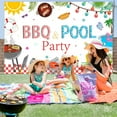 thumbnail image 4 of BBQ and Pool Party Backdrop, Summer Swimming Pool Decorations, BBQ Pool Background Decor, BBQ Themed Birthday Party Supplies, 4 of 6