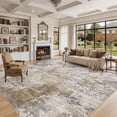 thumbnail image 5 of UERMEI 12'x15' Large Area Rugs for Living Room, Washable Non-slip Soft Indoor Modern Abstract Rug for Bedroom Dining Room Office Home Decor Carpet, Brown, 5 of 7
