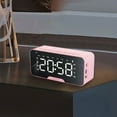thumbnail image 3 of sruoe Alarm Clock, Digital Clocks, Clock Alarm Bedside, Clock Alarm Radio, Clock Alarm Digitalalarm, Mirror Digital Clock, Heavy Sleepers Alarm Clock, Plastic, 3 of 4