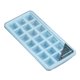 thumbnail image 1 of Molde de silicona para hacer cubitos de hielo, 21 cavidades, bandeja para molde de crema para pasteles con tapa, utensilios para hornear, cuadrado, azul Methold HA004768-02, 1 of 7