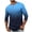 Blue, variant on Mens T-Shirts Fashion Gradient 3/4 Sleeve Pullover Tops Casual Ribbed Knit Round Neck Top for Everyday Wear(Green,Large)
