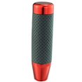 thumbnail image 1 of Abfer Pomo de cambio ponderado de cuero para palanca de cambios de coche, adaptador de palanca de cambios corta, perillas de palanca de cambios para la mayoría de vehículos y camiones, color rojo, 1 of 1