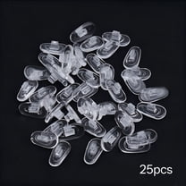 TELOLY 25 Pairs Universal Anti Slip Transparent Silicone Nose Pads for Sunglasses Eyeglasses Comfortably