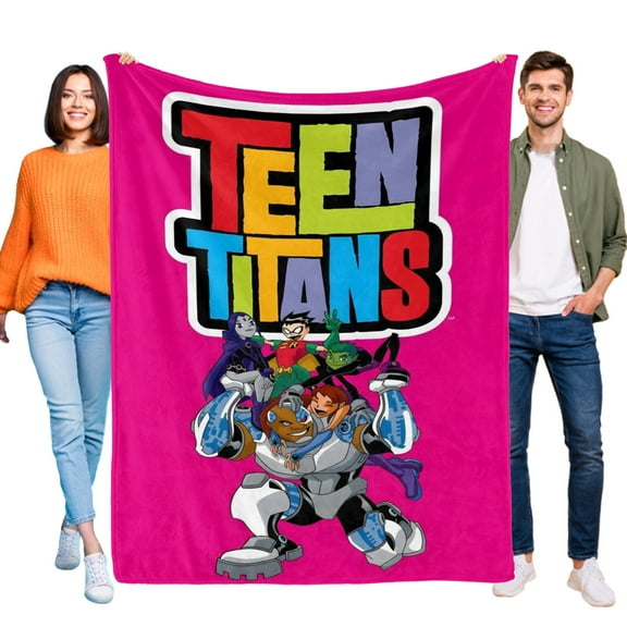 Blanket Teen Titans for Boys Girls Lightweight Kids Throw Blanket Cute Soft Blankets Flannel Plush Blankets Gifts 30x40in