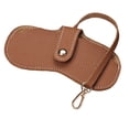 thumbnail image 3 of Bolsa de anteojos Paquete de anteojos Titular Estuche de almacenamiento Estuche protector, Organizador Delgado, Ligero, para anteojos de sol Anteojos, Marrón Baoblaze Funda protectora, 3 of 8