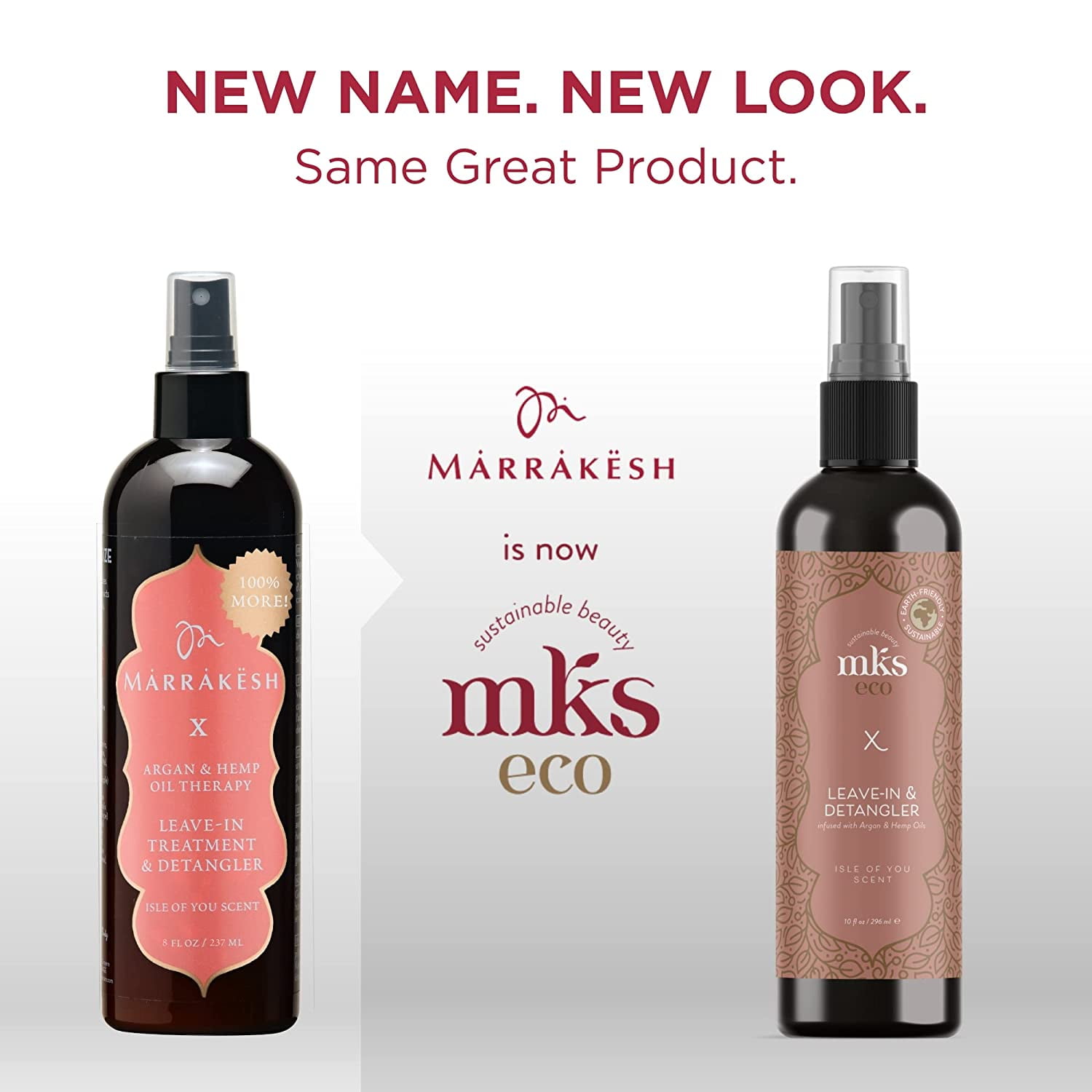 Marrakesh MKS Eco X Leave-In and Detangler Isle of You Scent 10 oz