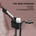 thumbnail image 4 of COSVALVE 3in1 Facial Steamer 5X LED Magnifying Lamp,Hot/Cold Spray Face Spa Ozone Steam for Deep Cleaning,Moisturizing Fast Heating Personal Salon Beauty Skin Care Machine(Black), 4 of 19