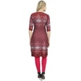 thumbnail image 5 of Bimba Women's Brown Tunic 3/4 Sleeve Printed kurti Kurta Ethnic Dress Wear-4, 5 of 5