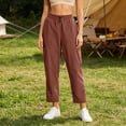 thumbnail image 4 of Luvrsol Sweatpants Women Plus Size Solid Track Pants Elastic Drawstring Outdoor Cargo S-3XL, 4 of 7