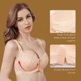 thumbnail image 2 of FallSweet Front Close Push Up Bra Wireless Lace Brassiere Multiway Full Coverage, 2 of 5