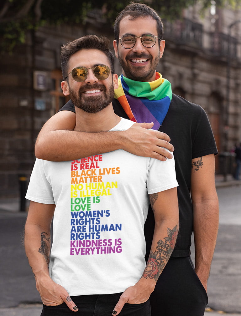 Afsnit Jeg mistede min vej Martin Luther King Junior Rainbow Quote Gay Pride Shirt for Men - Love is Love and Equality Slogans -  Supportive LGBTQ Apparel - Comfortable and Breathable Fit - XXX-Large Gray  - Walmart.com