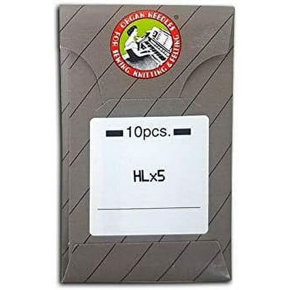Teamwork 10 Organ HLX5 TITATNIUM (PD) Needles for Brother PQ-1300, PQ-1500, PQ-1500S, Husqvarna Viking Mega Quilter, Pfaff 1200 Grand Quilter ~ Multiple Sizes! (Metric 100/16)