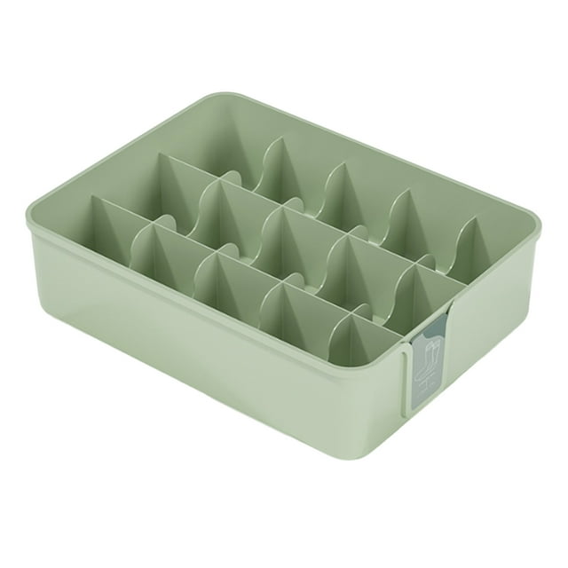 Organizador De Ropa Interior De Calcetines, Caja De Almacenamiento De Ropa Interior De Plástico De 15 Celdas Para Armario