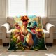 thumbnail image 1 of Cartoons Dinosaur Print Flannel Fleece Throw Blanket Soft Cozy Decorative Blanket For Home Bedroom Sofa, 1 of 6