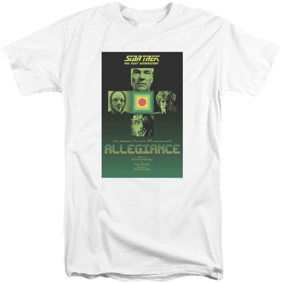 Star Trek Tng Season 3 Episode 18 Adult Tall T-Shirt 18/1 T-Shirt White