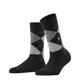 thumbnail image 1 of Burlington Calcetines de Mujer - Queen, Calcetines Cortos, Algodón, Diseño de Rombos, Emblema del Logotipo Negro/gris/rosa, 1 of 4