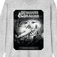 thumbnail image 2 of Dungeons & Dragons Gray Wizards & Dragons Cover Art Crew Neck Long Sleeve Athletic Heather Adult Tee-3XL, 2 of 7