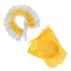 thumbnail image 4 of Pet Adorable babero de encaje bufanda transpirable punto sombrero cerdito accesorios de decoración para mascotas, 4 of 8