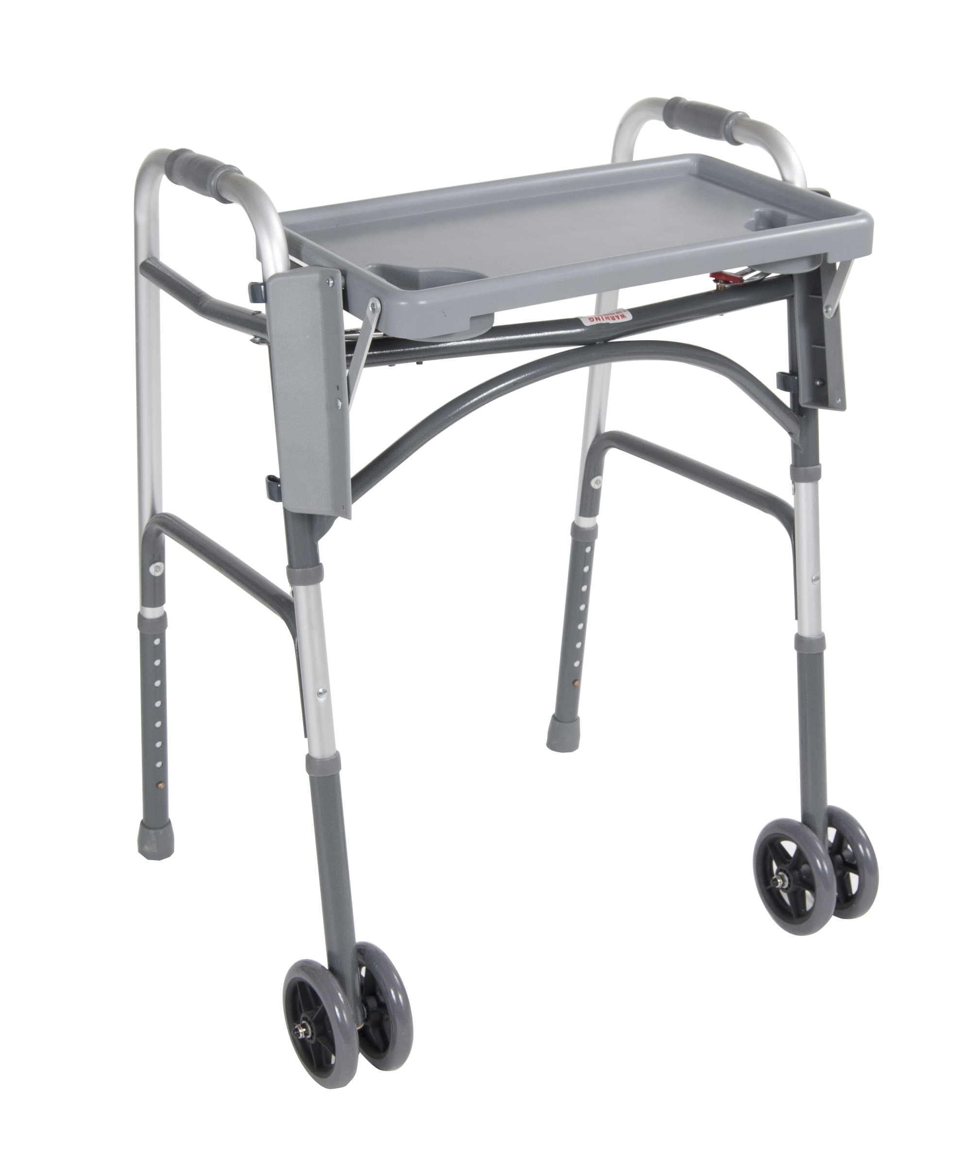 Drive Medical Folding Walker Tray with Cup Holders