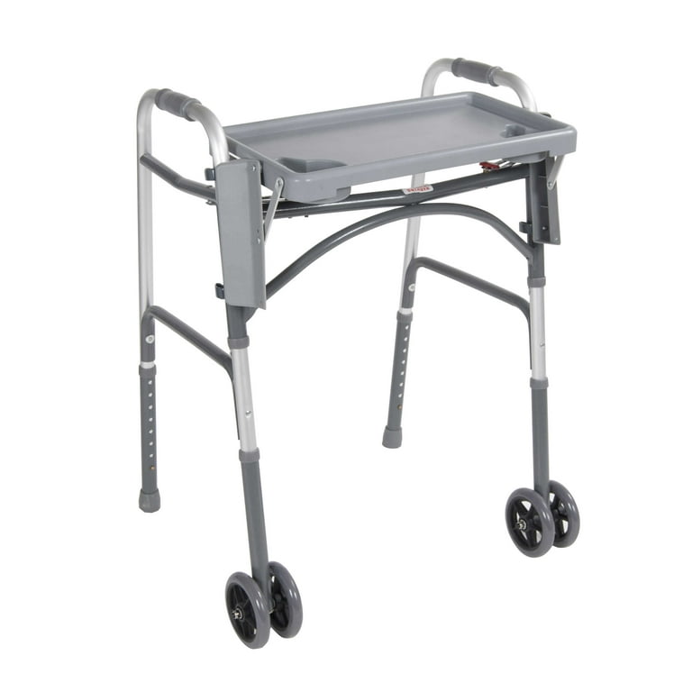 Drive Medical, Folding Walker Tray, 12x16, with Cup Holders