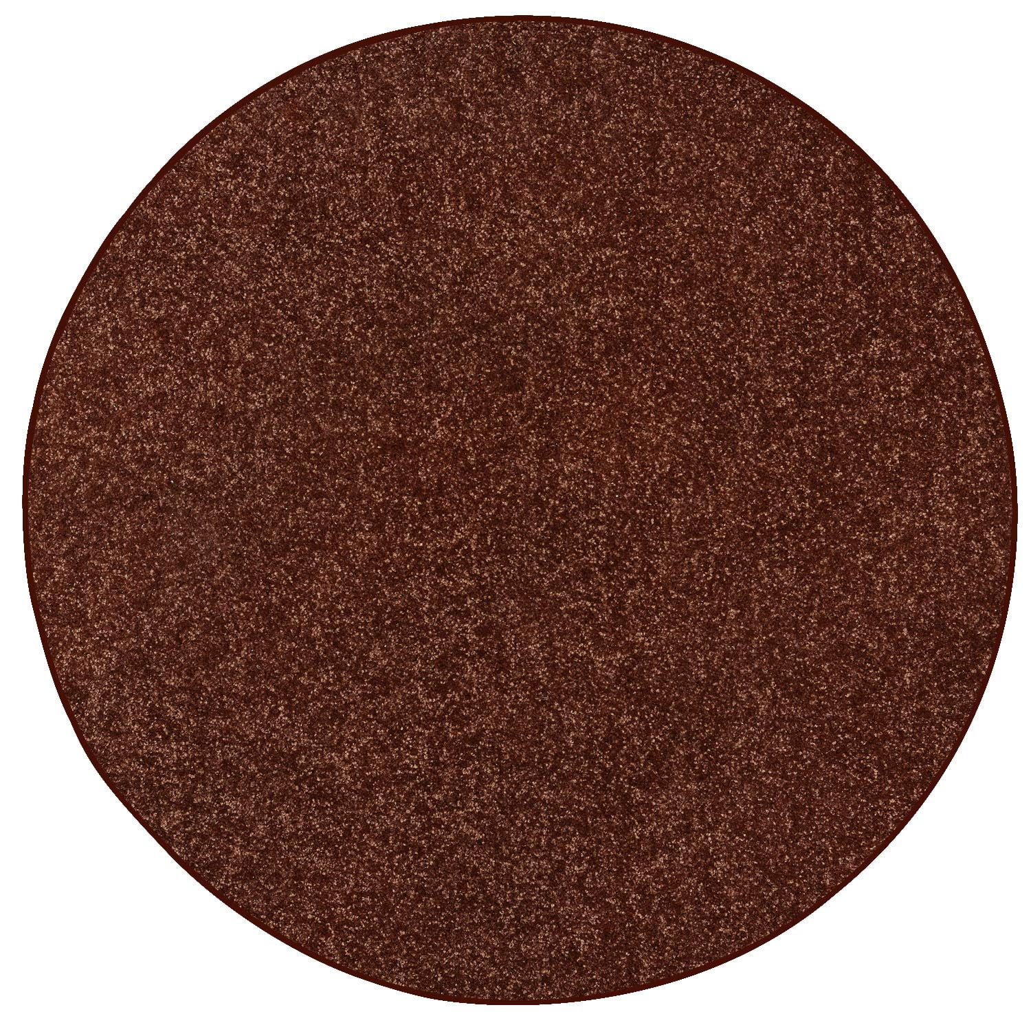 Home Queen Color World Collection Way Solid Color Area Rugs Chocolate ...