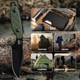 thumbnail image 3 of Kizer Muskrat Fixed Blade Knife D2 Blade G10 Handle Pocket Tactical Knives 1064A1, 3 of 11