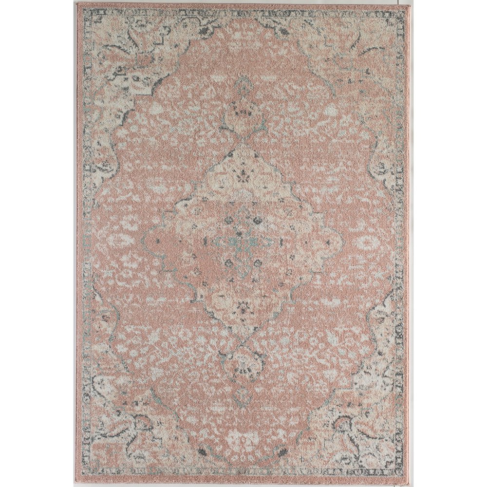 Rugs America Hailey Collection Pink Amaranth HY50B Vintage Transitional