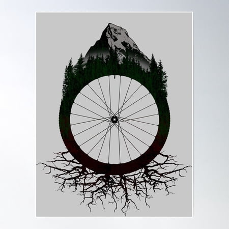 Mtb Poster Wall Art, Modern Wall Decor For Living Room Bedroom, 8x12 UNFRAMED