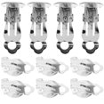 thumbnail image 4 of Miangastore 20pcs Ear Clips on Earrings Converter Flat Round Earring Components Jewelry Tools for DIY Earring None Pierced (10mm, Silver), 4 of 8
